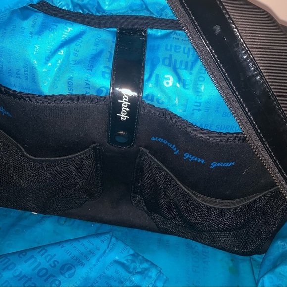 Lululemon Athletica Black Duffel Bag Minimalist Design - Picture 2 of 10